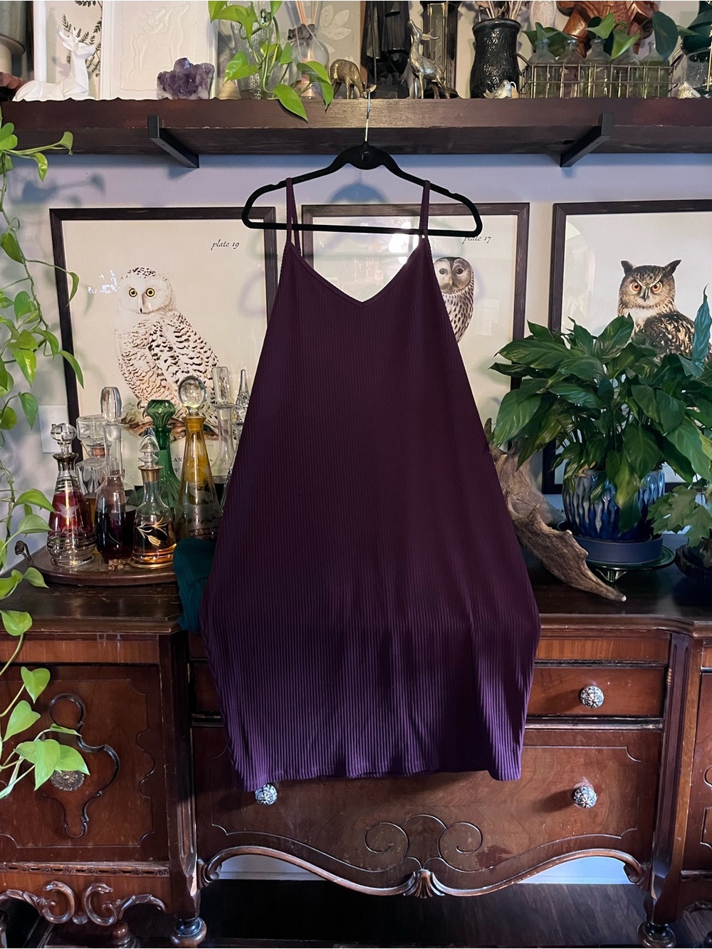 torrid Deep Plum Ribbed Nightgown